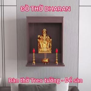 [FURNI HOME] IN ZALO N Bàn thờ treo tường gỗ MDF thờ cúng thần tài thổ địa thờ phật thờ ông táo bền đẹp ms02-2