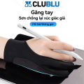 -CLUBLU- Găng Tay Vẽ Hoạ Sĩ Bản Đặc Biệt Tranh Cảm Ứng Hở Hai Ngón Chuyên Cho Bảng Vẽ Điện Tử Tablet. 