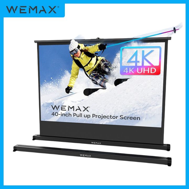 WEMAX P40 40 Inch Portable Projector Screen HD 169 Pull Up Tabletop