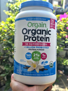 Bột đạm thực vật hữu cơ hương VANI 1200g 1.2kg Orgain Organic Protein Plant Based Protein Power