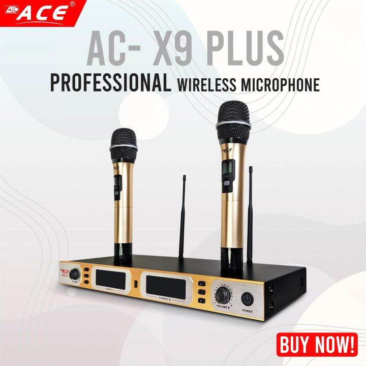 Ace X9 Plus Professional Wireless Microphone Lazada PH