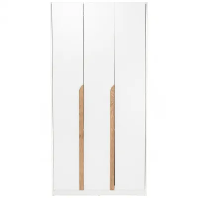 MUSE Design MARIAN 3 Door Soft Closing Swing Door Wardrobe-White