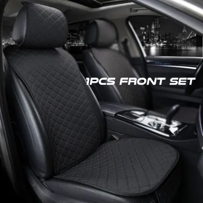 AOZI Car Seat Cover Cushion Automobiles Flax Universal Auto Interior Accessories Four Seasons Protection Set Chair Car Accessories