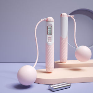 เชือกกระโดดนับอัจฉริยะ น้ำหนักไร้สาย เชือกกระโดดออกกำลังกาย ราบรื่นไม่มีสะดุด ยืดออก จอใหญ่