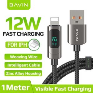 BAVIN CB255 12W 1 Meter PD Fast Charging Data Transfer Cable Compatible for iPh
