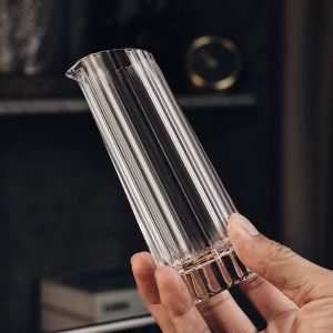 Set 6 Ly Thủy Tinh Dung Tích 20ml Kèm Bình Rót 100ml Họa Tiết Vân Sọc