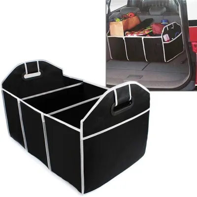 JBox# Car Organizer Boot Stuff Food Storage Bags trunk Organizer Automobile Stowing Tidying Interior Accessories Folding Collapsible