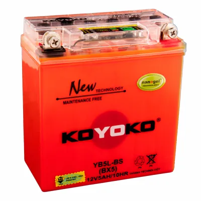 KOYOKO BATTERY YB5L-BS 12V5AH/10HR