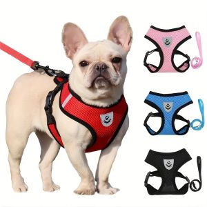 kuimi123 The Ultimate Comfort & Safety Harness & Leash Set For Your Dog & Cat - Reflective & Adjustable No Pull Harness With Soft Mesh
