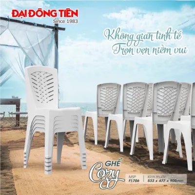 [CHÍNH HÃNG] GHẾ COZY NHỰA ĐẠI ĐỒNG TIẾN CAO CẤP