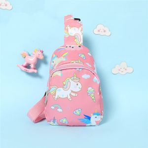 Kids Bags Unicorn Dinosaur Pattern Cute Crossbody Chest Bag Sling Bag Casual Shoulder Travel Sling School Bag