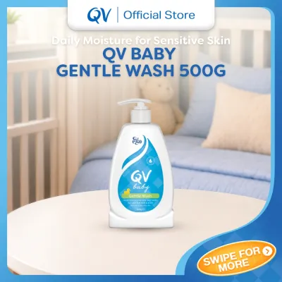 QV Baby Gentle Wash | Soap-free for Hair and Body | Hydrating and Soothing | Suitable for Babys Delicate Dry Sensitive or Eczema-Prone Skin