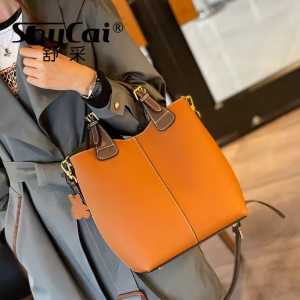 Tas wanita kulit aslii-Tas selempang kulit aslii variasi terbaru