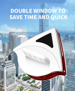 แปรงทําความสะอาด WINDOW CLEANER อุปกรณ์เช็ดกระจก แปรงเช็ดกระจก ตัวเช็ดกระจกพร้อมกันสองด้าน ตัวเช็ดกระจก ที่ทําความสะอาด