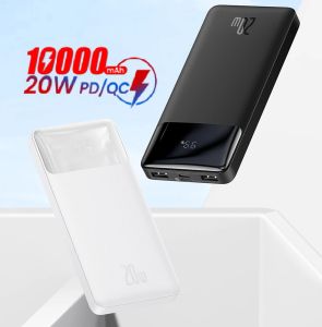 [Mẫu 2021] Pin sạc dự phòng 10000mAh/20000mAh Baseus Bipow Digital Display Power Bank (15W / 20W USB*2+Type C  LED Display 2 Way Fast charge)