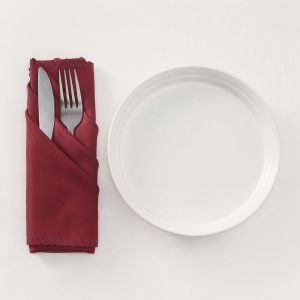SIRENXI 10pcs Kết cấu mịn màng Khăn ăn bàn Có thể giặt 30x30cm Khăn ăn Sự đơn giản Có thể tái sử dụng Khăn ăn trang trí bàn Tiệc cưới