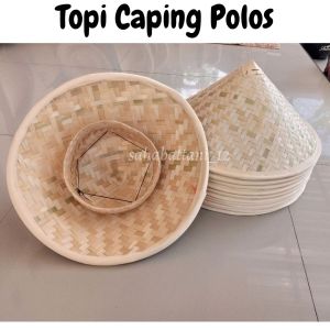 Caping bambu premium | Topi caping polos
