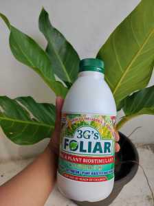 3Gs Foliar 1Liter Soil & Plant Organic Biostimulant Fertilizer with Measuring Cups