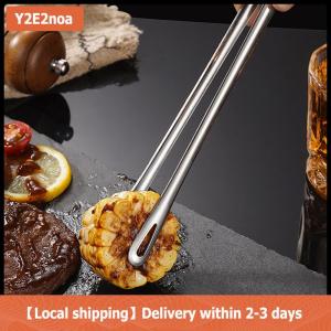 【Local shipping】 2 cái nhà bếp kẹp thịt nướng kẹp thép không gỉ nấu ăn nhíp kẹp thịt thực phẩm dụng cụ BBQ dụng cụ nhà bếp tiện ích