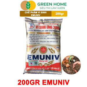Chế Phẩm Vi Sinh EM GreenHome Emuniv Gói 200gr Dùng Ủ Phân Bón Hữu Cơ Xử Lý Rác Phân Huỷ Nhanh