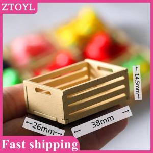 ZTOYL💝 3pcs Dollhouse Miniature Mini wooden fruit frame For 1:12 Dollhouse