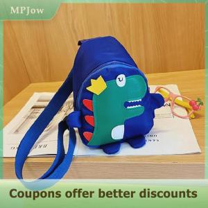 【MPJow】 Fashion Cartoon Dinosaur Crossbody Bags Boys Girls Cute Kids Chest Bags Shoulder Messenger Travel Backpack For Children