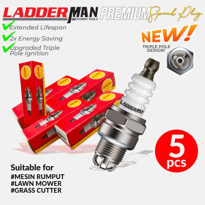 1PC/5PC LADDERMAN Spark Plug 3-Sided Mesin Rumput Grass Cutter Motor Brush Cutter Hand Blower Chainsaw Knapsack Sprayer