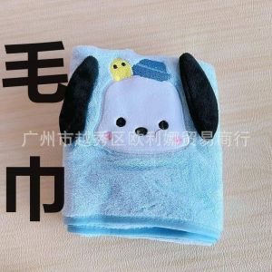 4 styles Sanrio Mymelody Kuromi Cinnamoroll Pochacco Large Childrens Cartoon Animal Primary Baby School Students Face Towel Soft Absorbent Household Bath Towels for Baby Kids