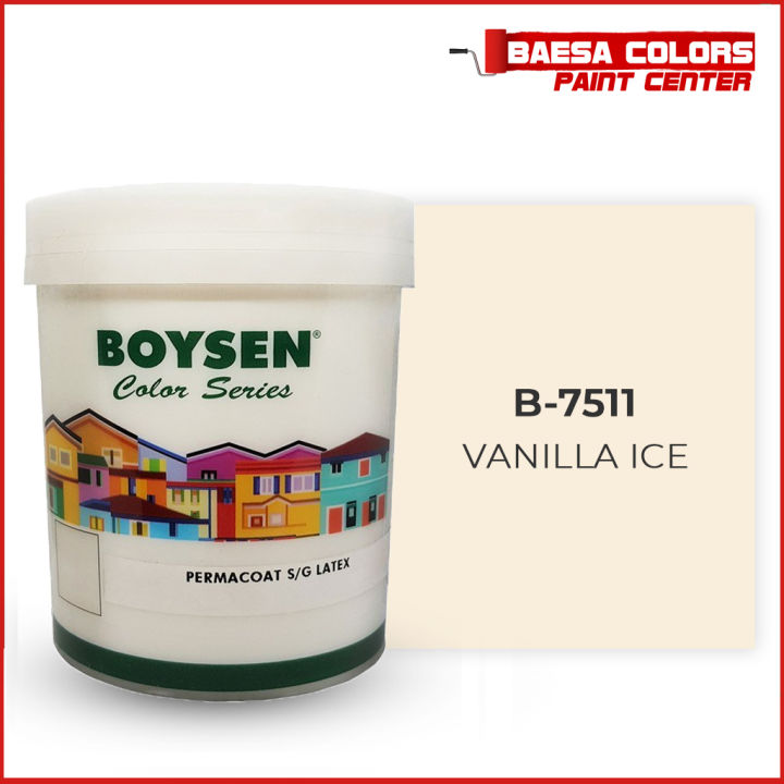 BOYSEN B-7511 VANILLA ICE SEMI GLOSS LATEX 4L | Lazada PH