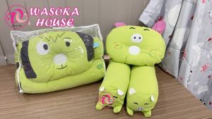 Bộ gối nằm chặn cho trẻ sơ sinh gối cotton cara mềm mát cho bé nhiều họa tiết bé trai bé gái