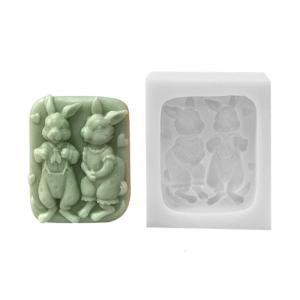 3D Rabbit Mold DIY Silicone Mould Cake Resin Molds Making Mould Silicone Handmade Soap Molds Craft