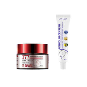 HOT SALE โปรโมชั่น【ซื้อ 2 แถม 2】377 สกินครีม ให้ความชุ่มชื้นและสดชื่นแก่ผิว พร้อมครีมบำรุงคอ 40g ช่วยกระชับและปรับปรุงริ้วรอย บำรุงผิวหน้าจากภายใน สวยใสทุกวัน