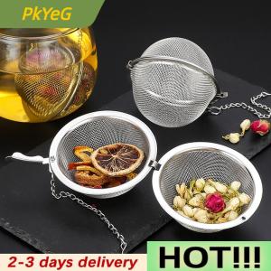 PkYeG Stainless Tea Infuser Sphere Locking Spice Tea Ball Strainer MeshTea Filter Tool