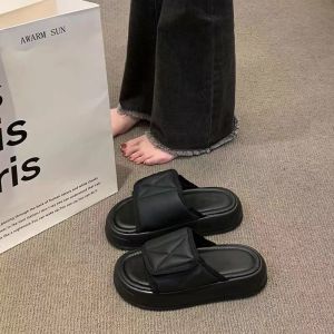 [Free Shipping] WomenS Summer New Style Outdoor Slippers With Velcro Closure Platform Sole And A High-End Versatile Design Perfect For The Beach