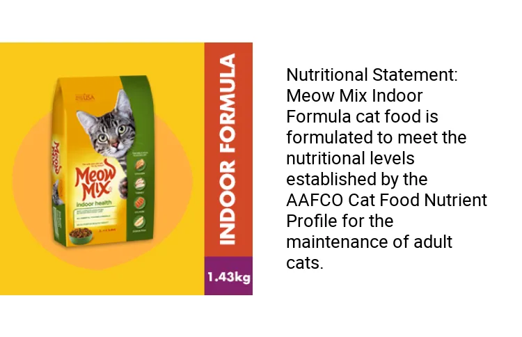 Meow Mix Dry Cat food Indoor Health 1.43kg Lazada PH