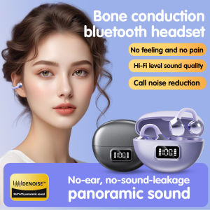 Open-Type Bone Conduction Bluetooth Headphones Comfortable Design Clear Sound for Running Gym Outdoor Activities and Driving Safety