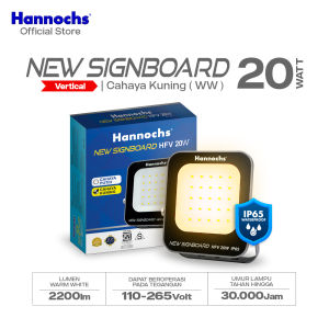 Hannochs New Signboard HFV 20W Cahaya Kuning - Lampu Sorot LED Flood Light (Model Vertical)