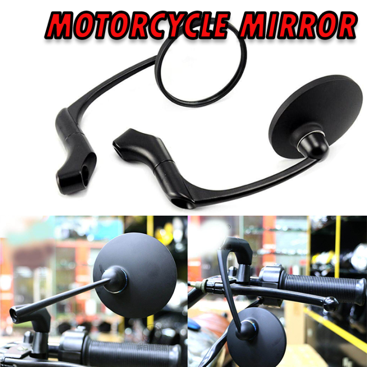 Pinph Motorcycle Rearview Side Mirror with 8/10mm Screws Universal