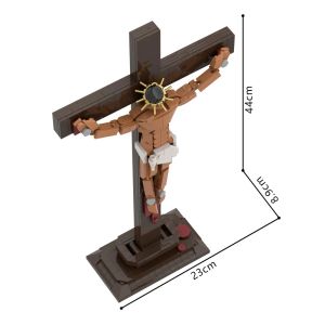 336PCS Jesus Crucifixion Building Blocks DIY Creative Cross Scene Brick Desgin Toy Gift