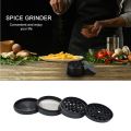 🔥🔥【COD+IN STOCK】 Pepper Zinc Alloy Crusher 4 Layer Grinding Tools Spice Grinder Manual Mills Grinder Spice Mill. 