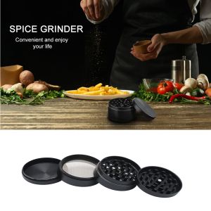 COD+IN STOCK Pepper Spice Grinder Manual Mills Grinder Spice Mill Zinc Alloy Crusher 4 Layer Grinding Tools