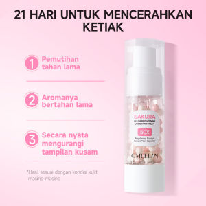 "PAKET 2PCS GMEELAN PEACH BODY LOTION DAN JUGA GMEELAN SAKURA GLUTA BRIGHTENING -peket mencerahkan dan meratakan warna kulit