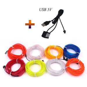 LED Light Strips car Atmosphere Light Strip Cold light cable DIY decorative dashboard console