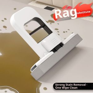 SEA JJT มินิม๊อบ ไม้ถูพื้นขนาดเล็ก พกพาง่าย ไม่ต้องบีบด้วยมือ สําหรับทําความสะอาดกระจก หน้าต่าง โต๊ะ ห้องครัว ห้องน้ําไมโครไฟเบอร์มอปขนาดเล็กสำหรับโต๊ะและภายในบ้าน ใช้ได้ทั้งเปียกและแห้ง ไม่ต้องล้างด้วยมือ