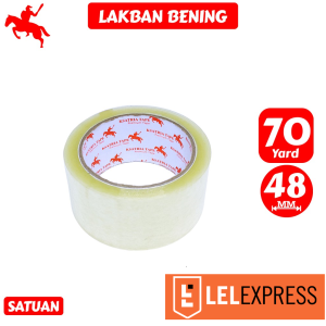 [TERLARIS] KSATRIA Tape Lakban Bening 48MM*70Yard -Pcs