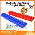 28 holes Flip-Top 50cm Plastic Chick feeder dove feeder pigeon feeder chicken feeder linear linear feeder for chicken. 