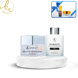 KN Beauty - Bộ 2 sản phẩm Trắng Da Ngừa Nám chuyên sâu: Kem dưỡng + Serum