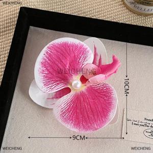 [COD] WEICHENG Fashion Orchid Hair Clip Sweet Seaside Vacation Bangs Hair Clip Hair Accessories For Women Girls Flower Shaped Headwear