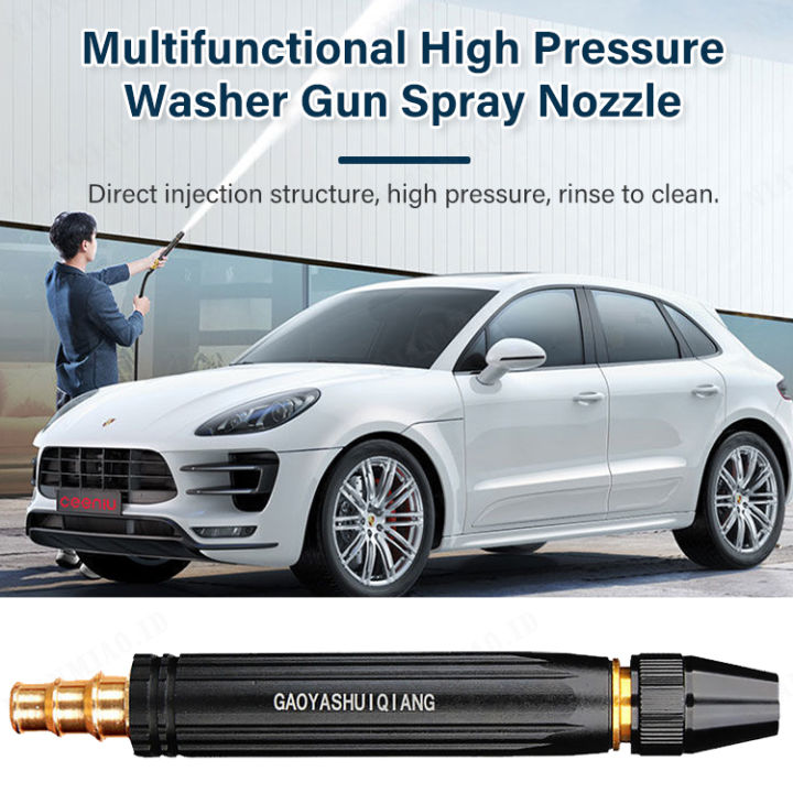 Direct Injection Car Wash High Pressure Nozzle Household Garden Shower