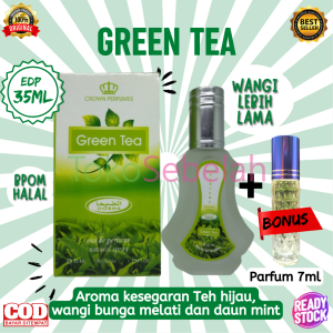 PARFUM GREEN TEA 35ML DOBHA EDP BONUS PARFUM 7ML - PARFUM WANITA PRIA TAHAN LAMA - PARFUM MINYAK WANGI DOBHA - MINYAK WANGI WANITA TAHAN LAMA - PARFUM WANITA ORIGINAL - PARFUM ARAB TAHAN LAMA - FARFUM WANITA PRIA TAHAN LAMA - PARFUM SPRAY - COD